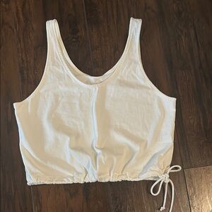 Nike off-white Sleeveless Crop Top